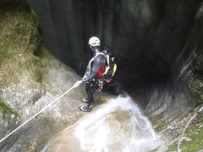 canyoning-bagnolar-vesubie-rappel