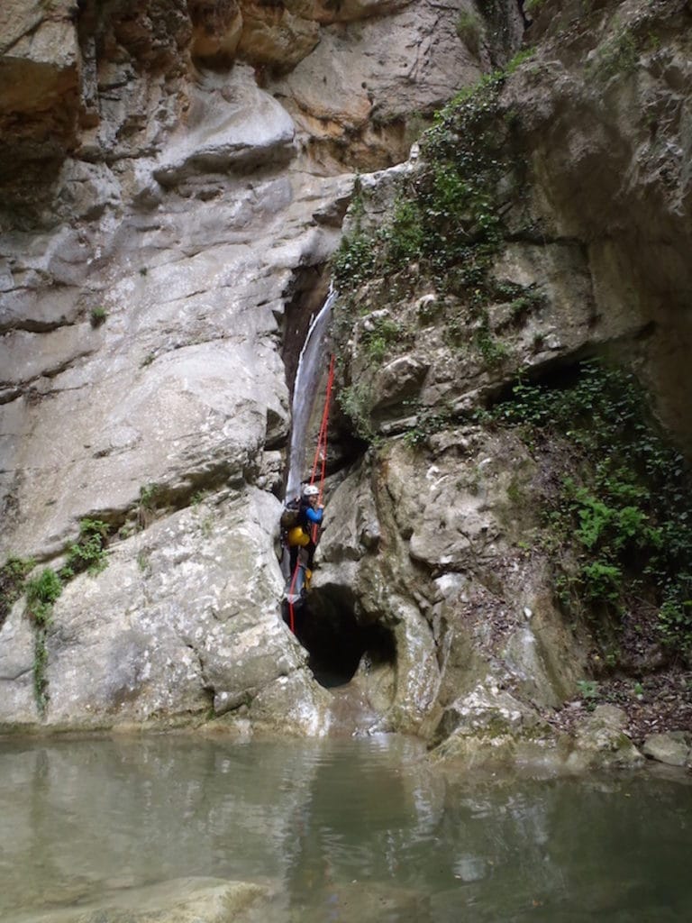 dernière descente en rappel