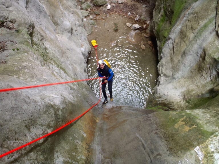 Grande descente en rappel