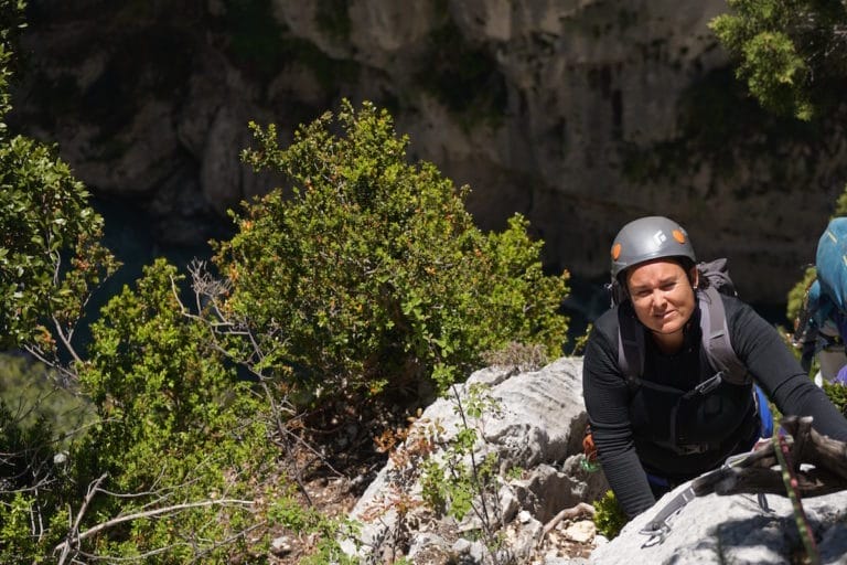 Objectif grande voie d'escalade