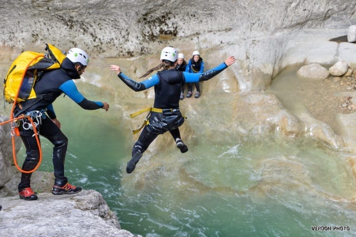 saut en canyon