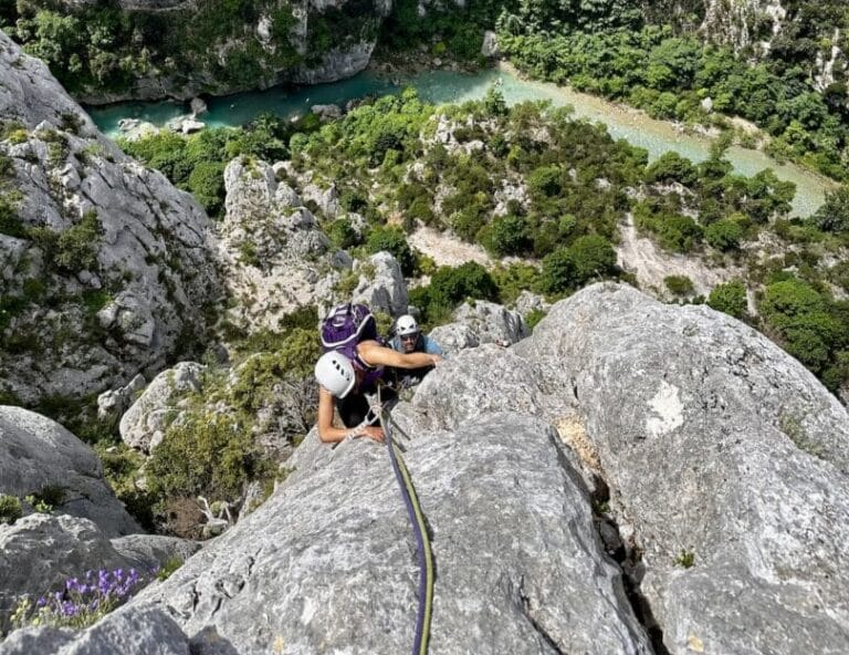 Grande voie Verdon : L'arête du Belvédère